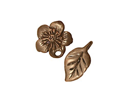 Green Girl Shibuichi Rose Blossom Clasp