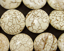 Magnesite Puff Coin 20mm