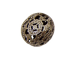 Stampt Antique Pewter (plated) Filigree Ball 20mm