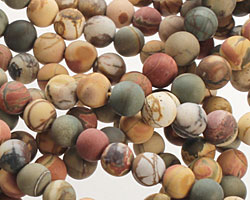 Red Creek Jasper (matte) Round 5-6mm