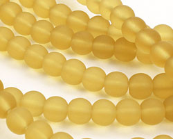 Desert Gold Recycled Glass Round 6mm