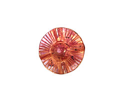 Patricia Healey Copper Dimpled 4 Hole Saucer 19x6mm