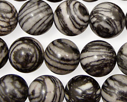 Black Water Jasper Round 12mm