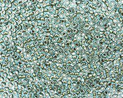 TOHO Aqua (with Golden Lining) Round 11/0 Seed Bead