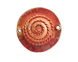 Patricia Healey Copper Spiral Ring Link 27mm