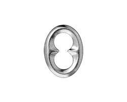 TierraCast Rhodium (plated) Oval Quatrefoil Link 18x14mm