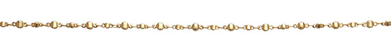 Satin Hamilton Gold (plated) Alternating Disc Chain