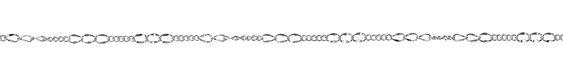 Silver (plated) Varied Curb Chain