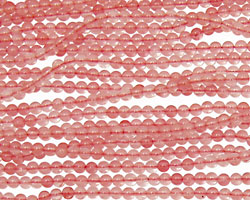 Cherry Quartz Round 2mm