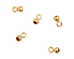 WireLace Gold (plated) Bell End Cap 4mm