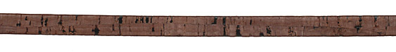 Dark Brown Portuguese Cork Cord Flat 10mm