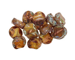 Czech Glass Sunday Breakfast Table Cut Oval 9x8mm