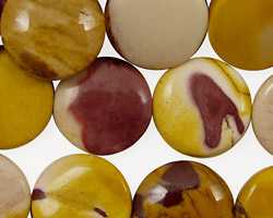 Mookaite Puff Coin 16mm
