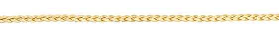 Gold (metallic) Flat Braided Leather Cord 5mm