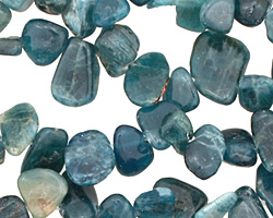 Pacific Blue Apatite Freeform Nugget Drop 6-11x9-13mm