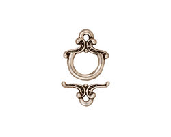 TierraCast Antique Silver (plated) Keepsake Toggle Clasp 12xmm, 13mm Bar