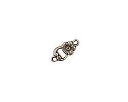 Stampt Antique Pewter (plated) Single Pansy Link 13x5mm