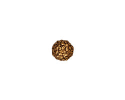 TierraCast Antique Gold (plated) Floral Round 8mm