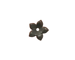 C-Koop Enameled Metal Steel Gray Small 5 Petal 12mm