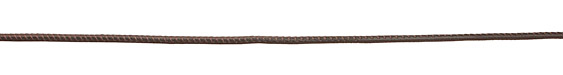 Red Brown Stitched Nappa Round Leather Cord 2.5mm