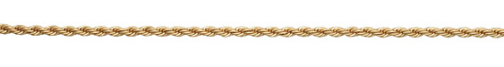 Satin Hamilton Gold (plated) Rope Chain