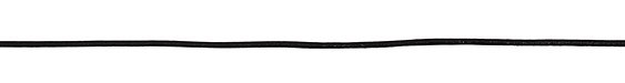 Black Round Leather Cord 2mm