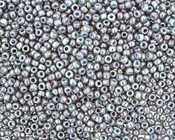 TOHO Marbled Opaque Turquoise/Luster Transparent Blue Round 11/0 Seed Bead