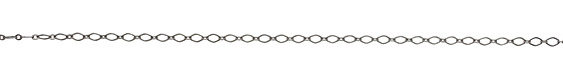 Antique Silver (plated) Flat Diamond Chain