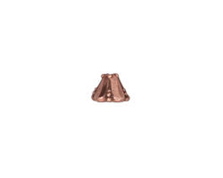 TierraCast Antique Copper (plated) Bell Flower Bead Cap 5x8mm