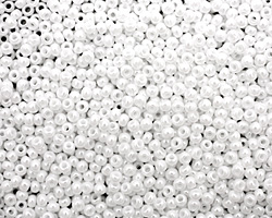 TOHO Opaque Lustered White Round 11/0 Seed Bead