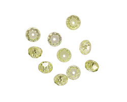 Lemon Ice Faceted Rondelle 4x6mm