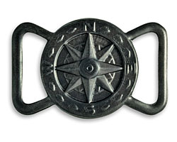 Vintaj Arte Metal Compass Ribbon Slide 40x24mm