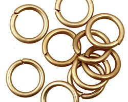 Gold Anodized Aluminum Jump Ring 14mm, 14 gauge (9.6mm inside diameter)