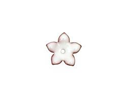 C-Koop Enameled Metal White Small 5 Petal 12mm
