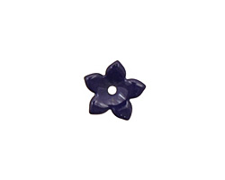 C-Koop Enameled Metal Dark Blue Small 5 Petal 12mm