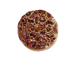 Druzy (metallic purple) Round Cabochon 25mm