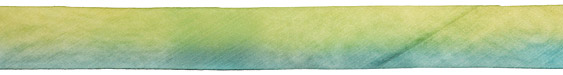 Beach Glass Hand Dyed 100% Silk Ribbon 1"