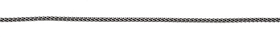 SilverSilk Non-Tarnish Silver w/ Black Leather 3mm