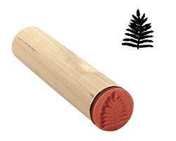 Fern Leaf Mini Rubber Stamp 12x16mm