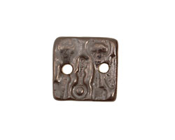 Earthenwood Studio Ceramic Pewter Small Square Keys Link 19mm