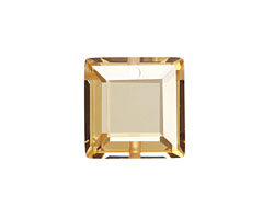 Champagne Faceted Square 18mm
