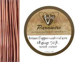 Vintaj Artisan Copper Parawire 18 gauge, 50 feet