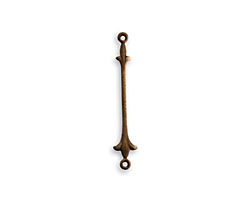 Vintaj Natural Brass Fleur De Lis Connector 25x5mm