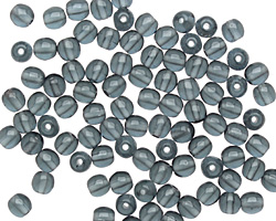 Czech Glass Montana Blue Round 4mm