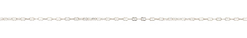 Silver (plated) Peanut Cable Chain