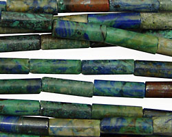 China Chrysocolla Tube 13x4mm