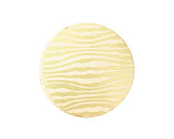 Lillypilly Gold Zebra Anodized Aluminum Disc 25mm, 22 gauge