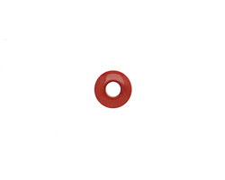 Tagua Nut Rhubarb Large Hole Rondelle 3x8mm