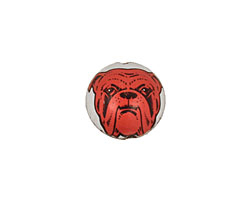 Trinket Foundry Red Dog Bottle Cap Puff Coin 15mm