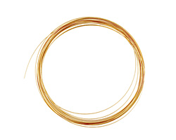 German Style Wire Non Tarnish Brass Half Round 21 gauge, 4 meters